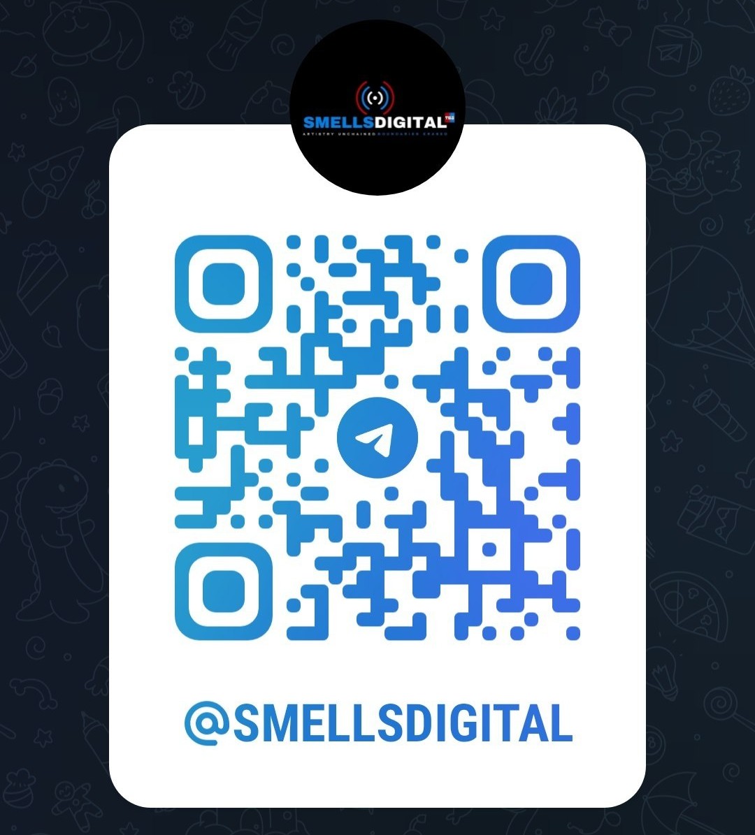 Smells Digital Telegram QR Code